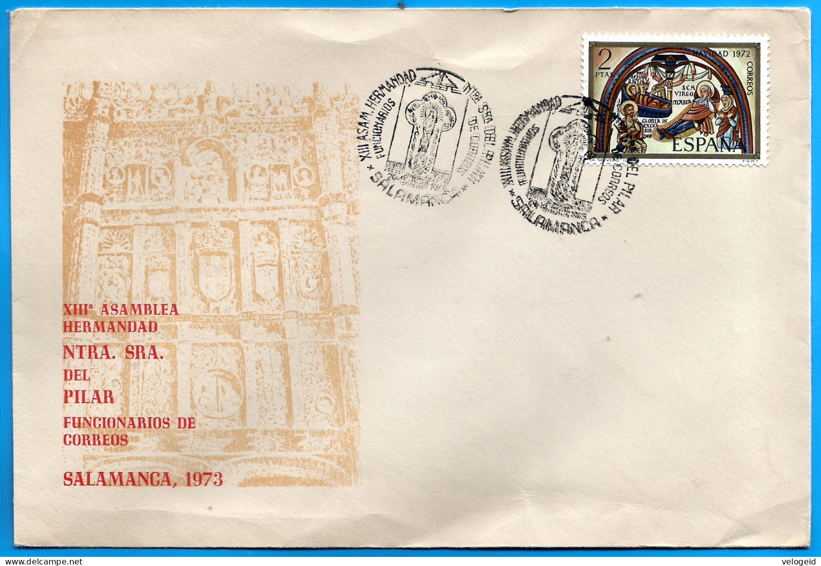 España. Spain. 1973. Matasello Especial. Special Postmark. Asamblea Funcionarios De Correos - Frankeermachines (EMA)
