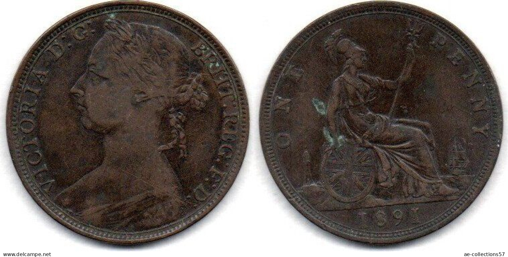 MA 26989  / Grande Bretagne - Great Britain 1 Penny 1891 TB+ - D. 1 Penny