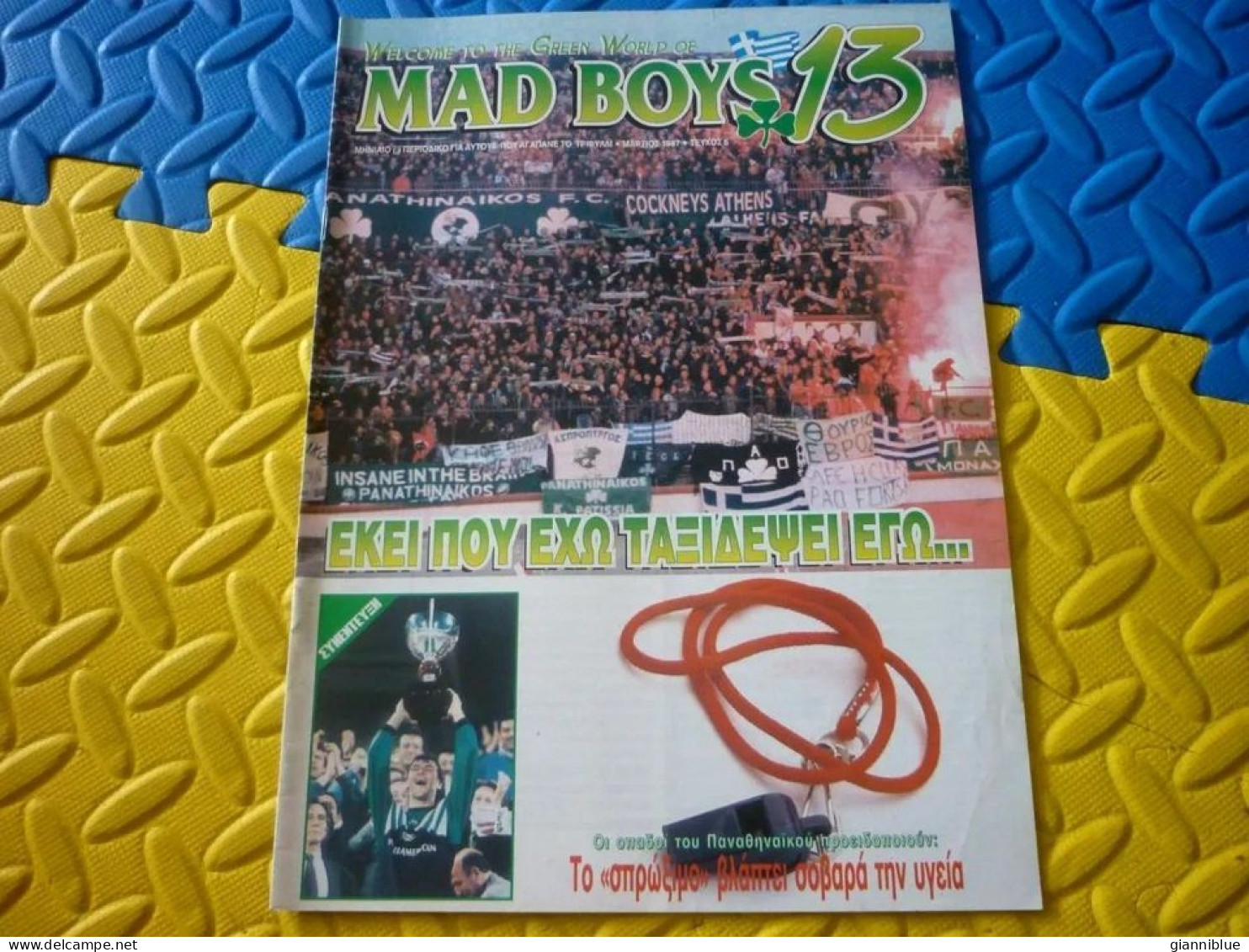 Panathinaikos Athens Mad Boys Gate 13 Ultras Rare Magazine No 6 Year 1997 - Libros
