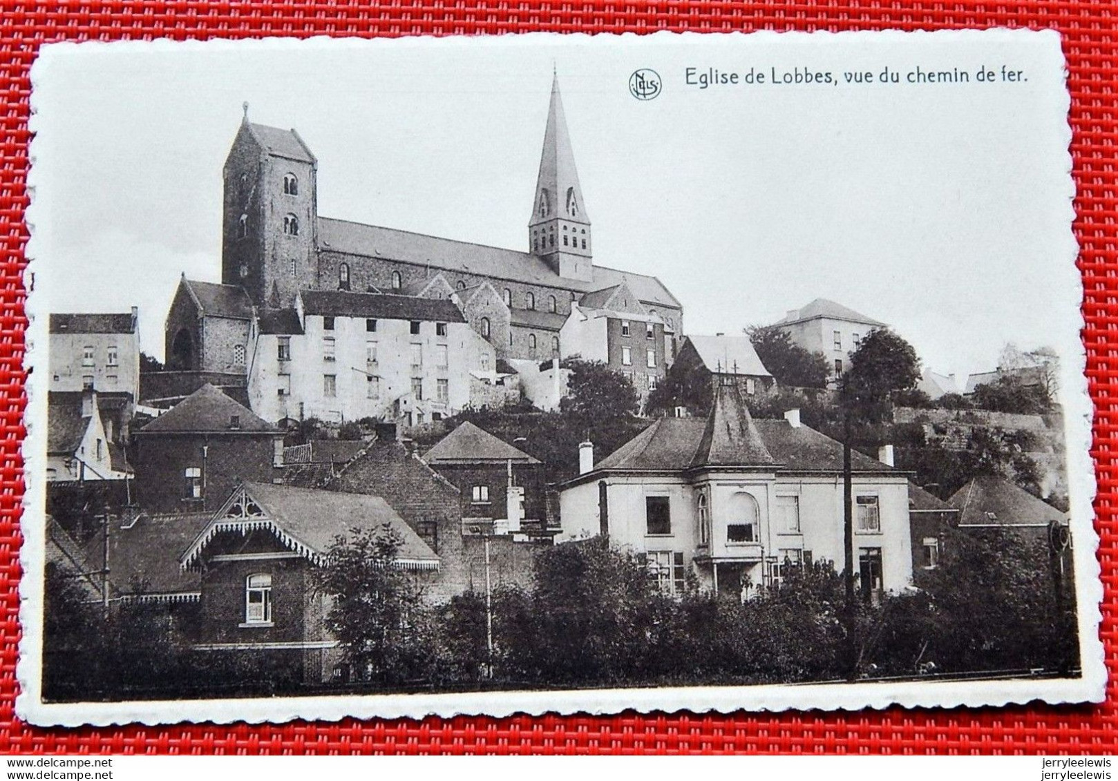 LOBBES  - Eglise , Vue Du Chemin De Fer - Lobbes