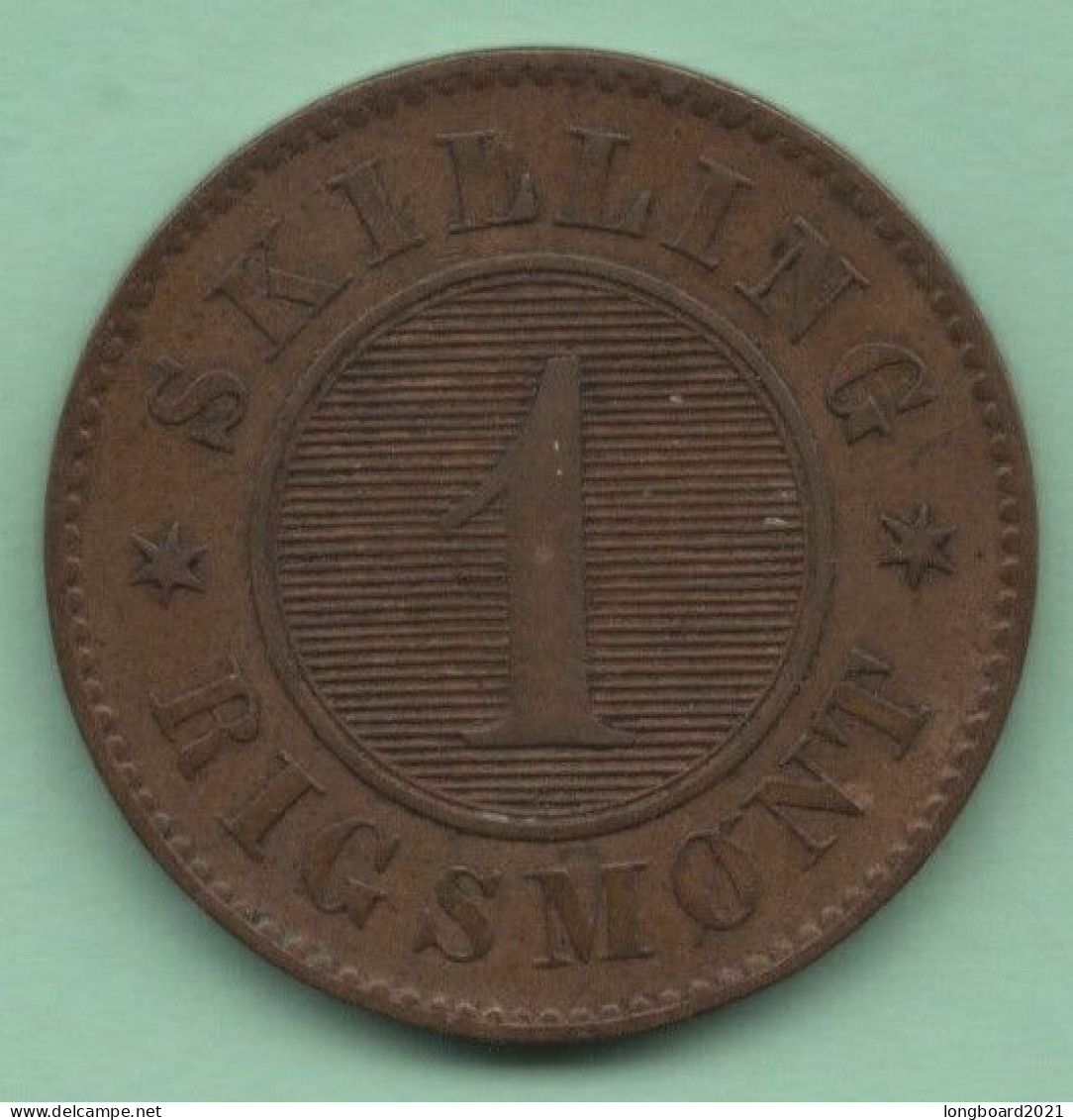 DENMARK - 1 SKILLING 1856 - Danimarca