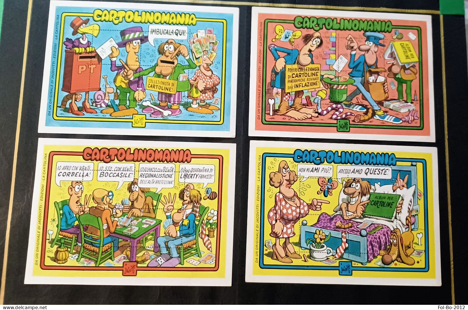 Jacovitti Serie Completa 4 Cartolinomania 1982 - Umoristici