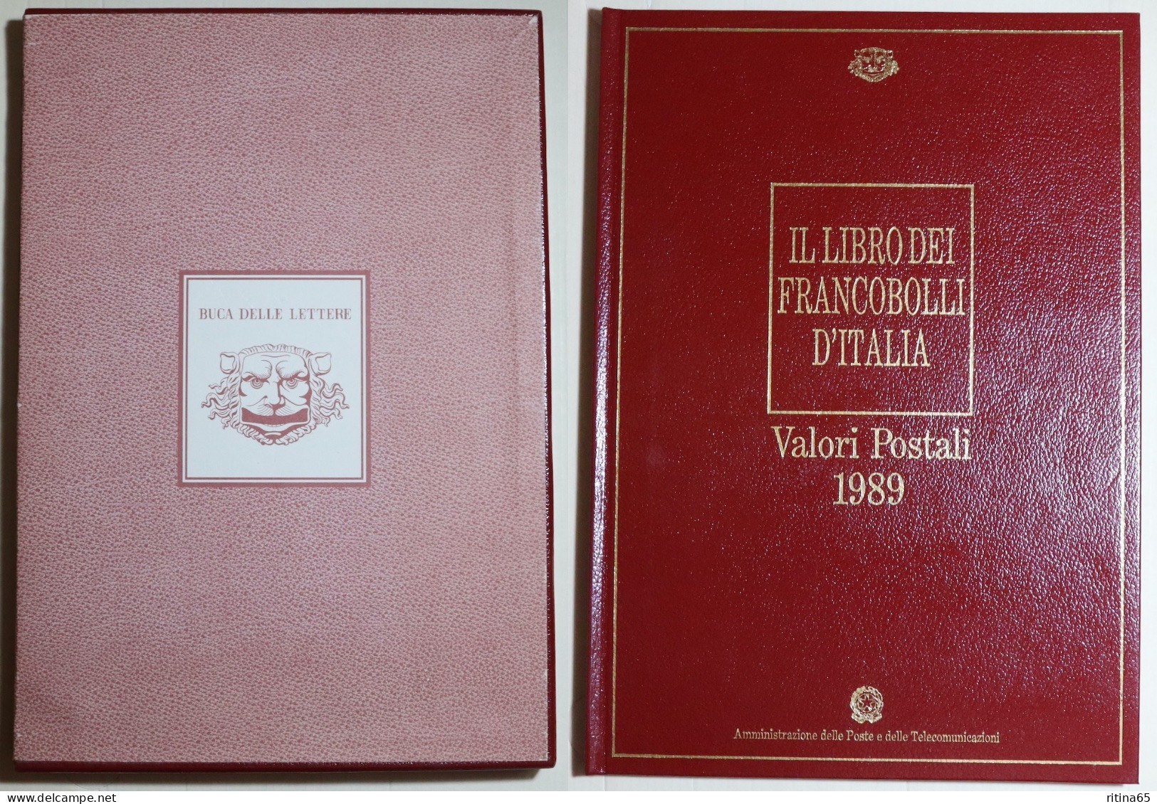 REPUBBLICA !!! 1989 LIBRO DEI FRANCOBOLLI BUCA DELLE LETTERE COMPLETO !!! - Années Complètes