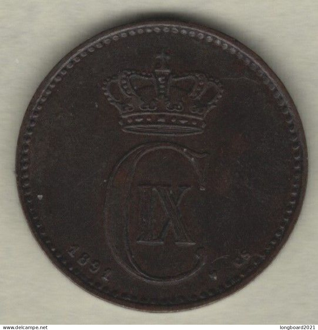 DENMARK - 2 ÖRE  1891 - Dänemark