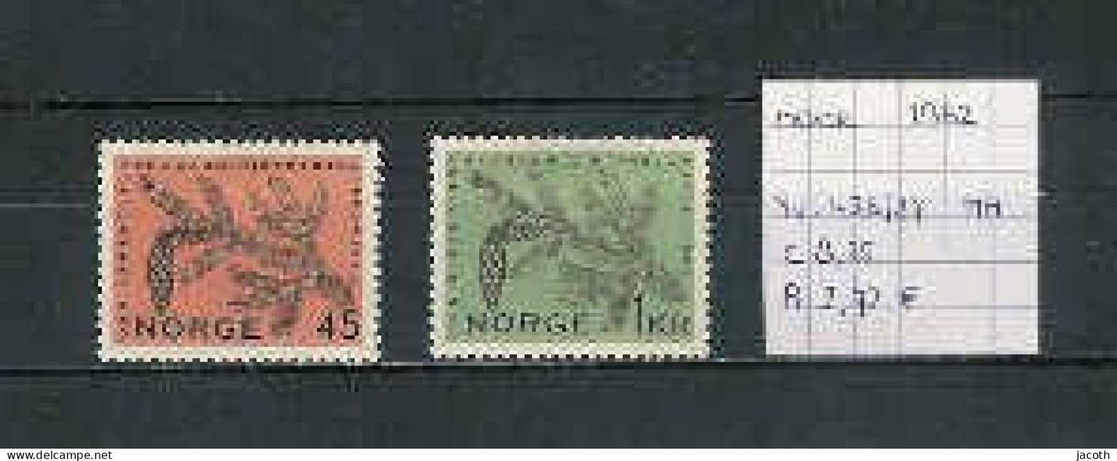 (TJ) Noorwegen 1962 - YT 426/27 (postfris Met Plakker/neuf Avec Charnière/MH) - Nuevos