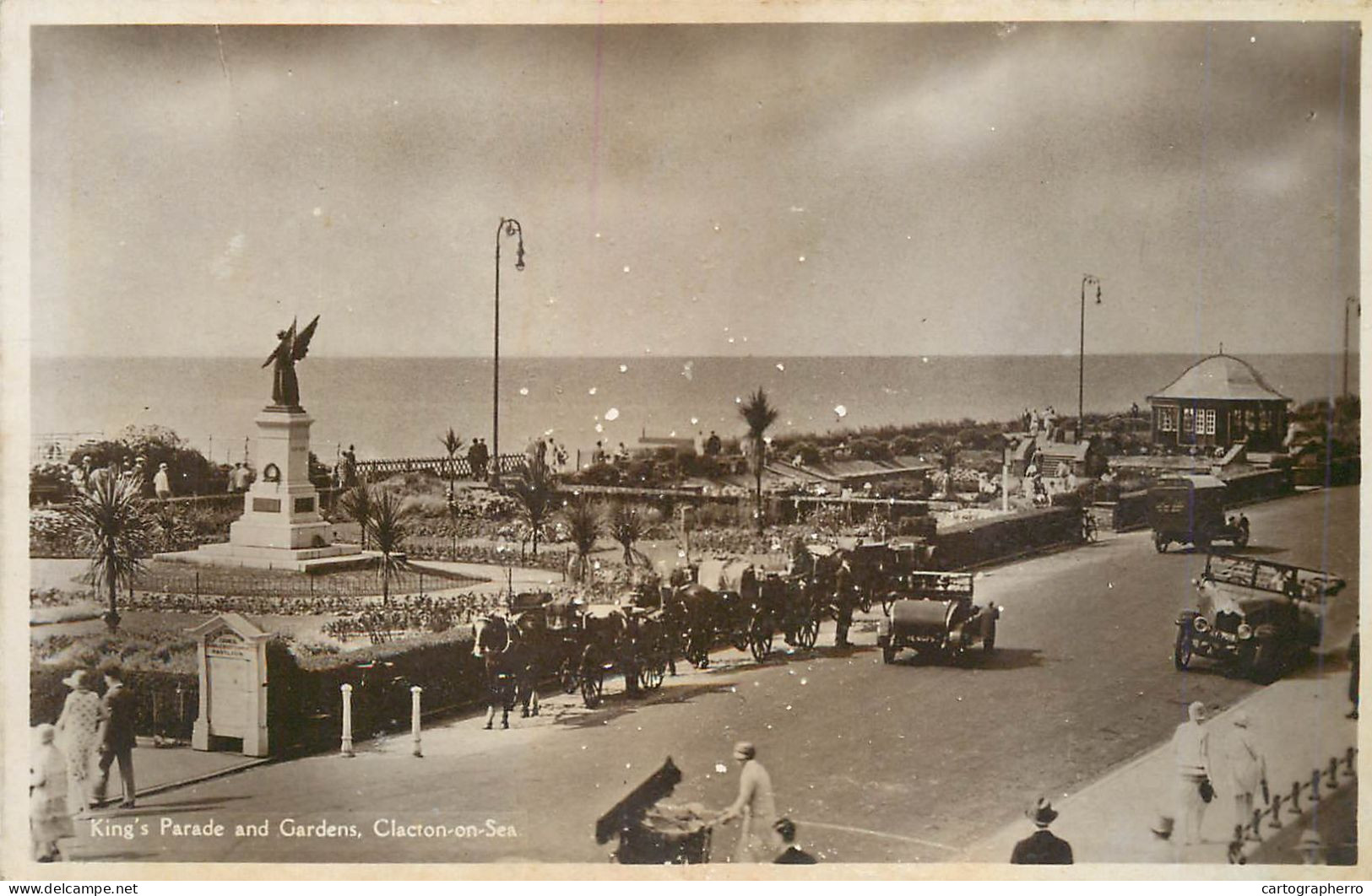 Lot 10 real photo postcards England Worthing Southend Clacton on Sea Leigh on Sea Dover