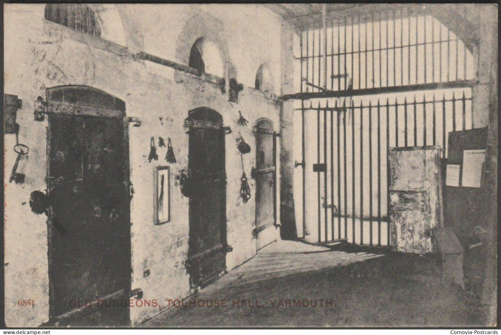Old Dungeons, Tolhouse Hall, Yarmouth, Norfolk, 1911 - Postcard - Great Yarmouth