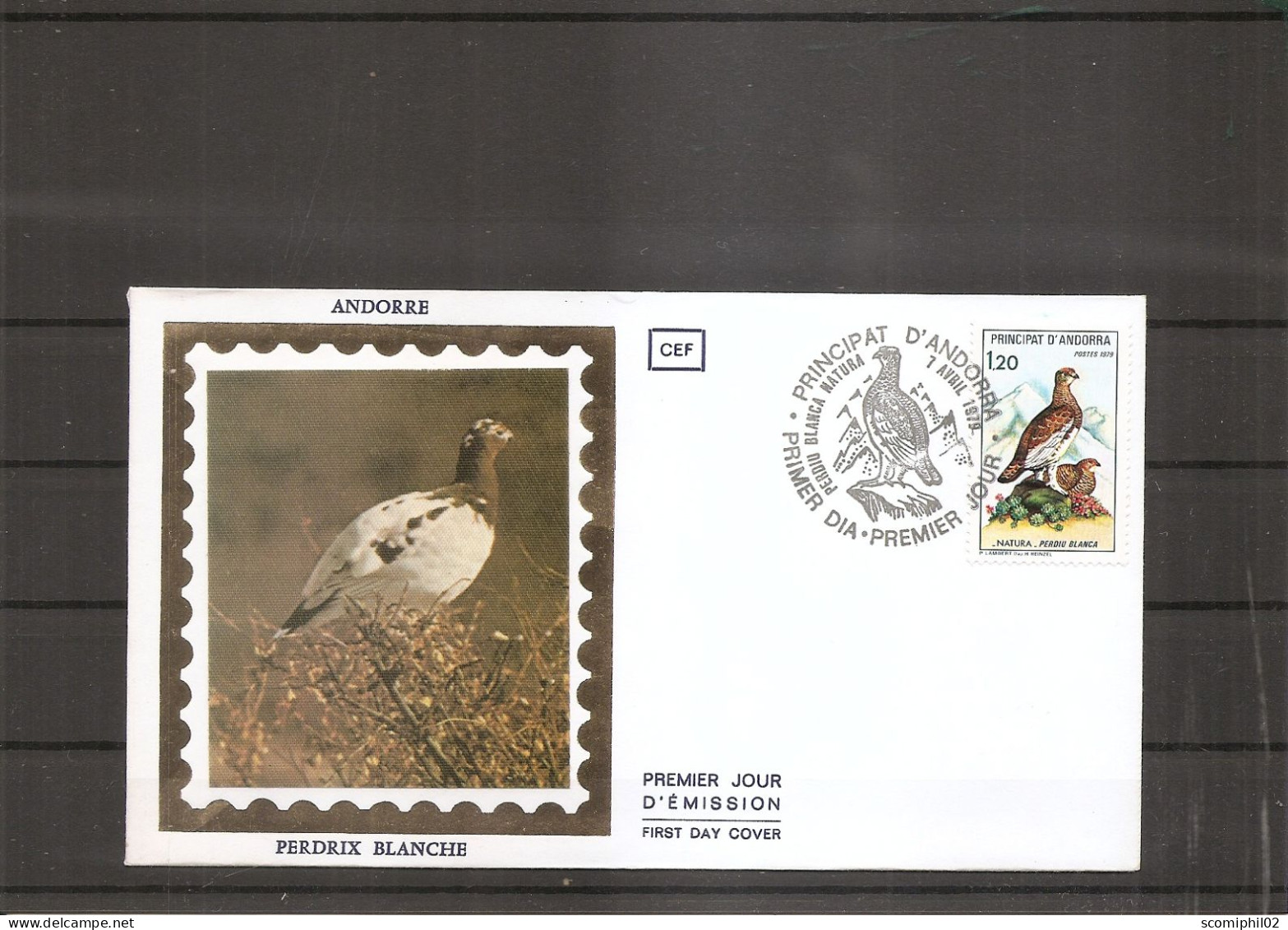 Perdrix ( FDC De Andorre Français De 1979 à Voir) - Grey Partridge