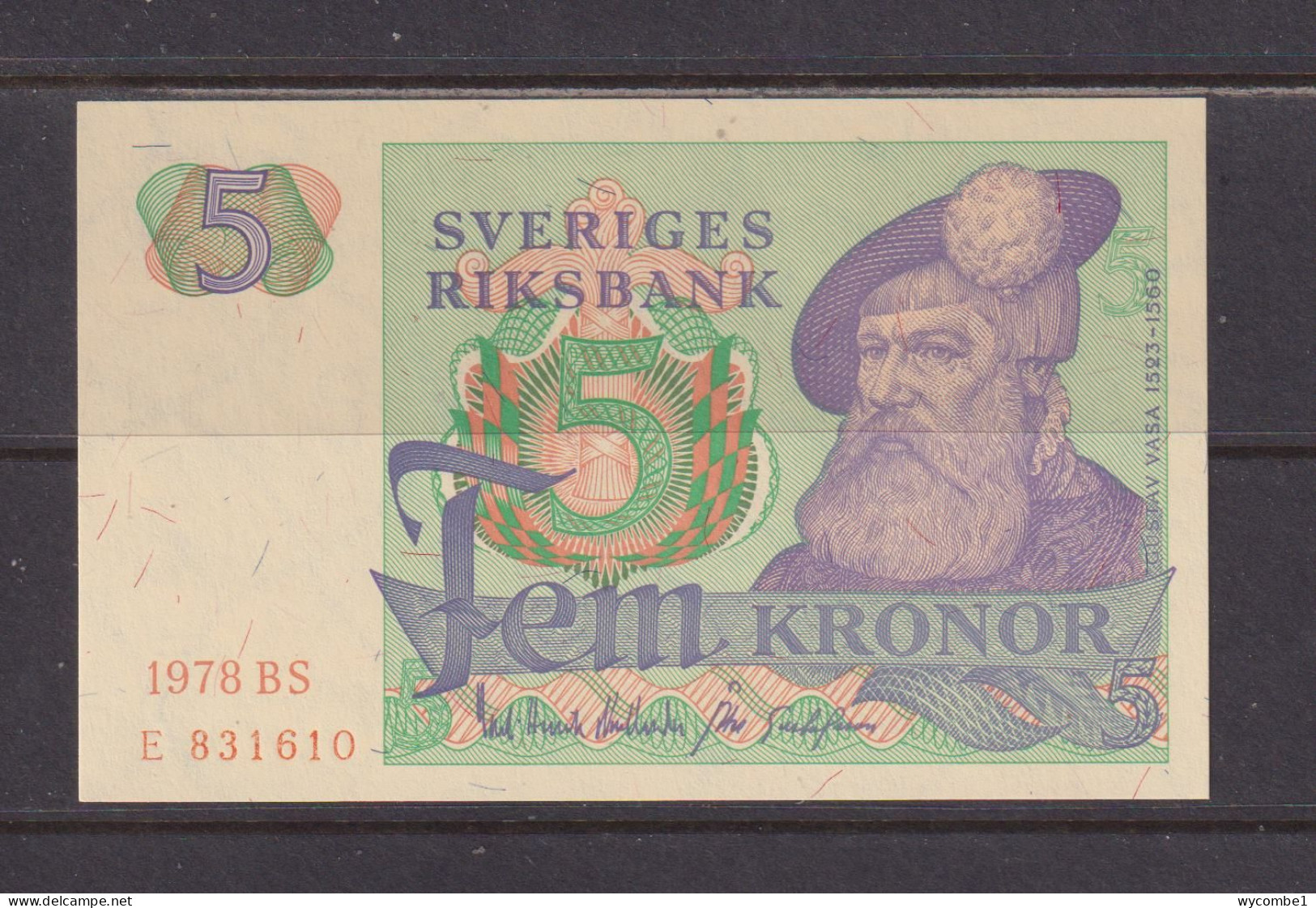 SWEDEN - 1978 5 Kronor AUNC/UNC Banknote As Scans - Svezia