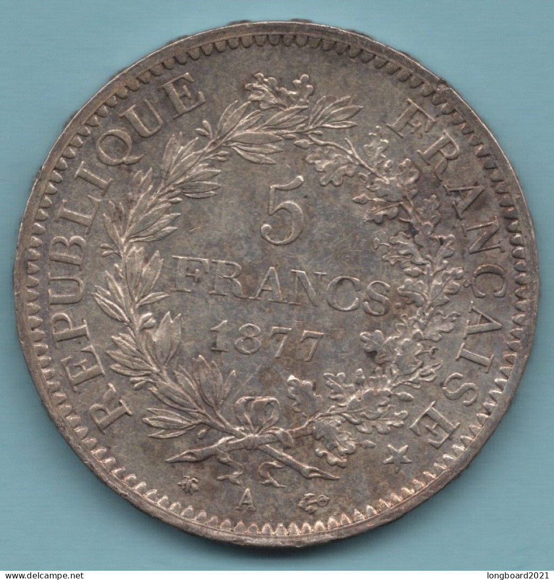 FRANCE - 5 FRANCS 1877A - 5 Francs