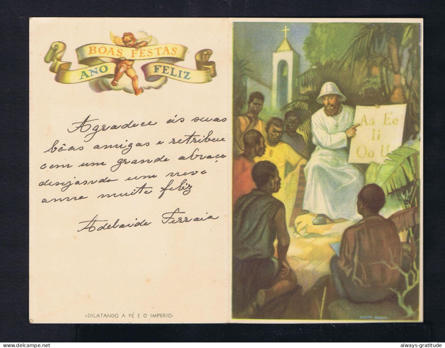 Sp10011A PORTUGAL "Afric Missionary Promoting Faith AEIOU +colonialism" Education Militaria Postal Stationery ELVAS 1941 - Théologiens