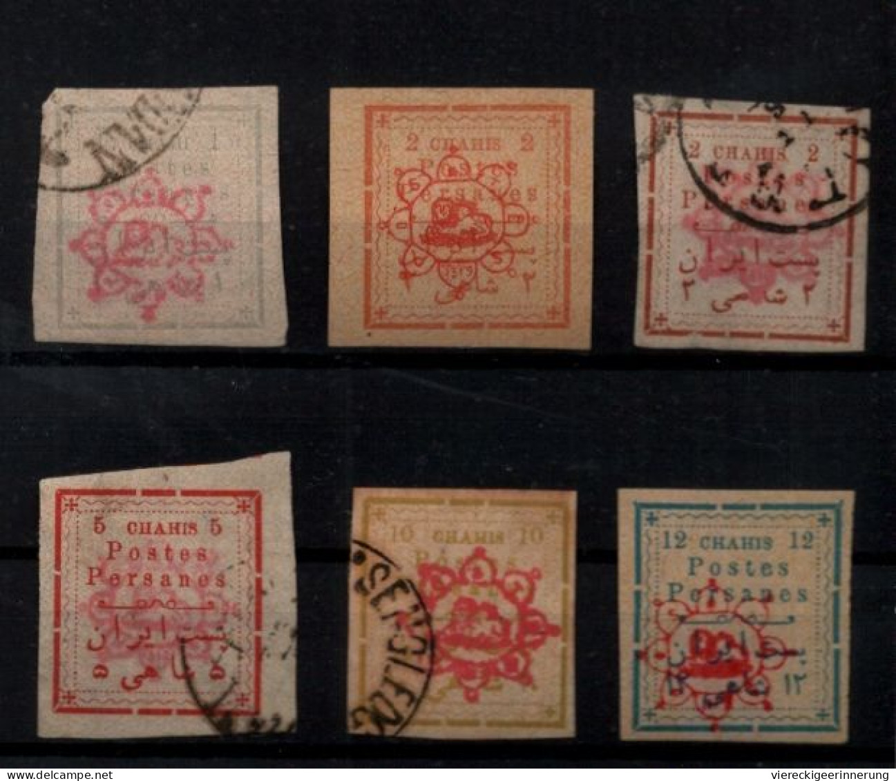 ! 1902 , Collection Lot Of 10 Old Stamps From Persia, Persien - Iran