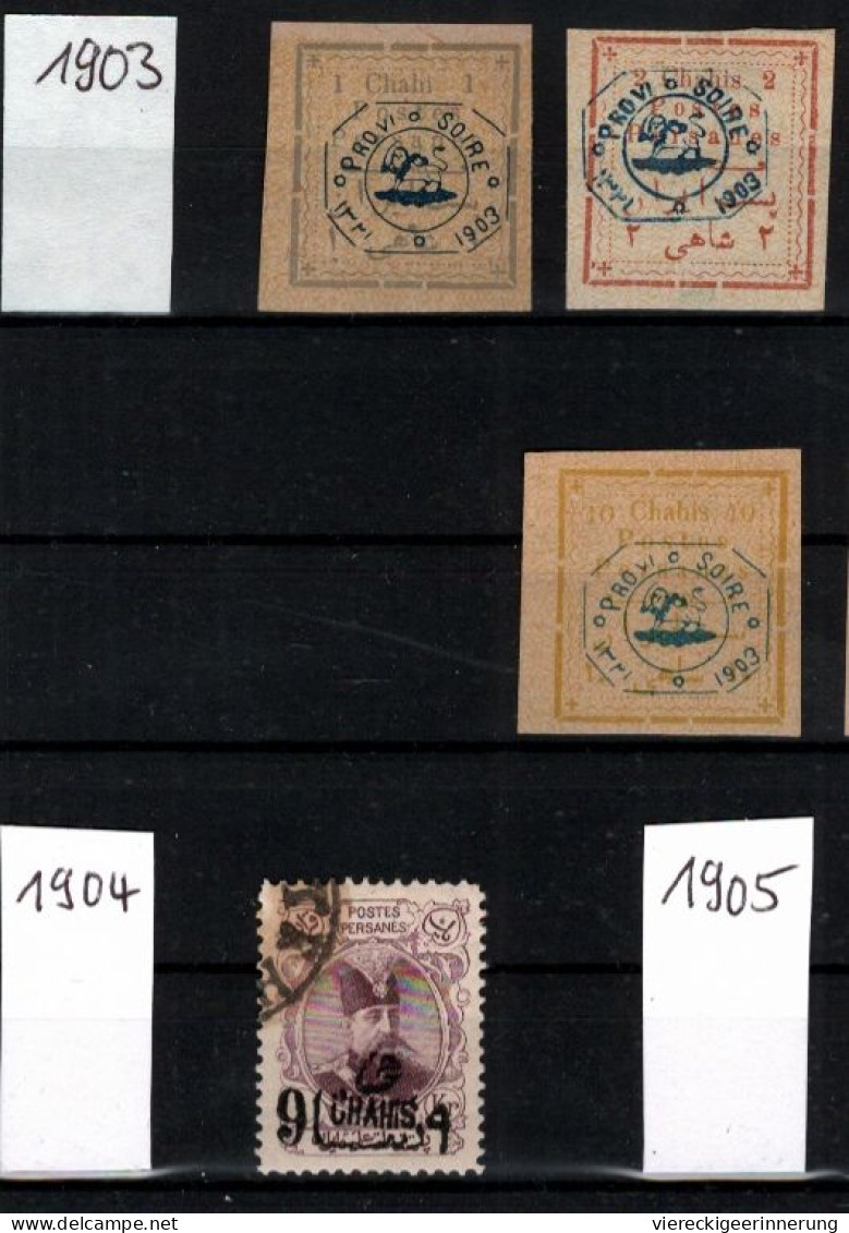 ! 1903-1905 Collection Lot Of 32 Old Stamps From Persia, Persien - Irán