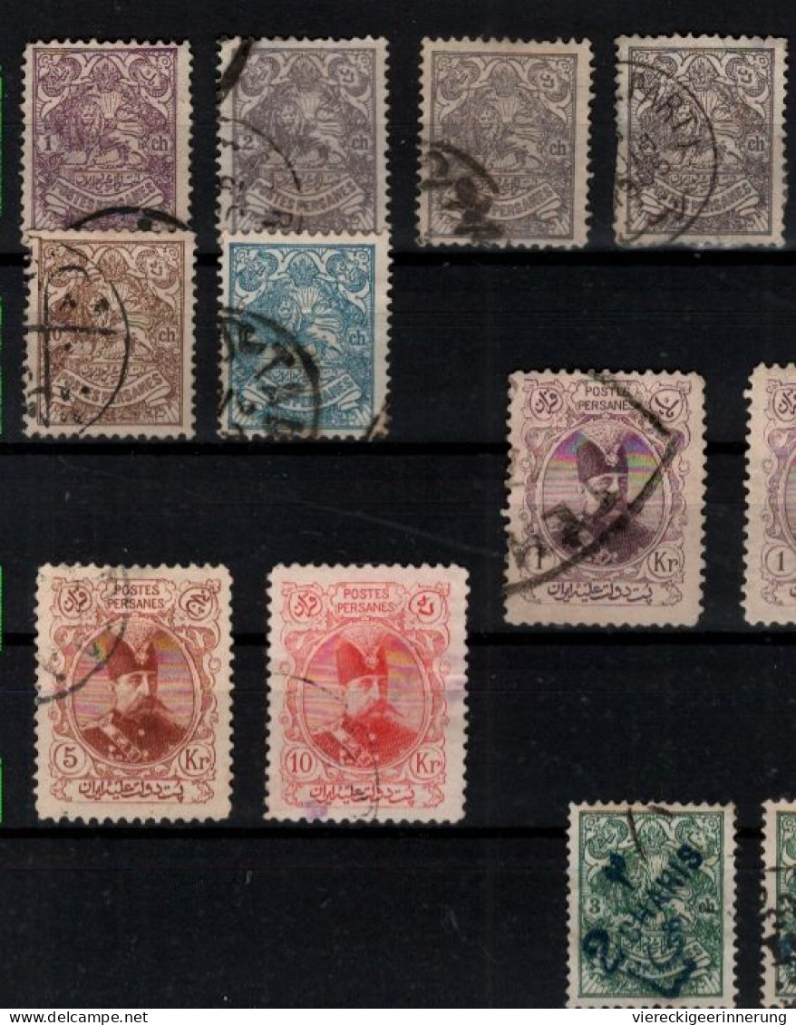 ! 1903-1905 Collection Lot Of 32 Old Stamps From Persia, Persien - Iran