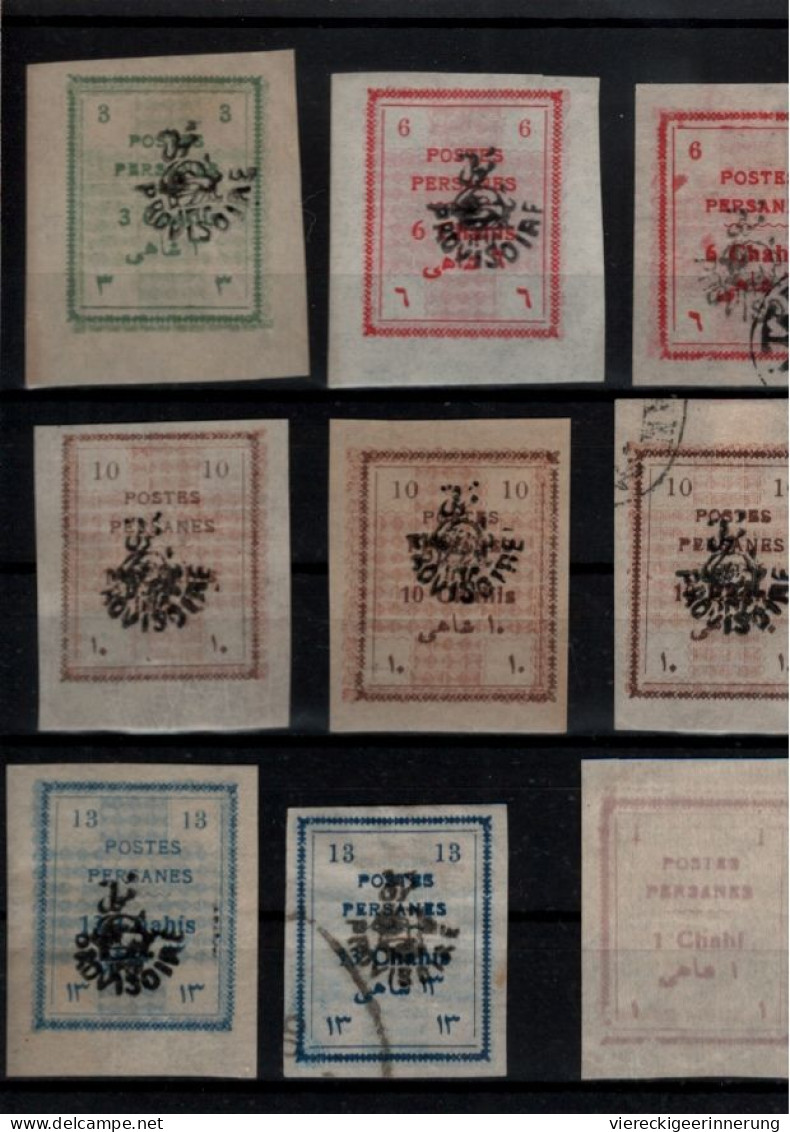 ! 1906 Collection Lot Of 27 Old Stamps From Persia, Persien - Iran