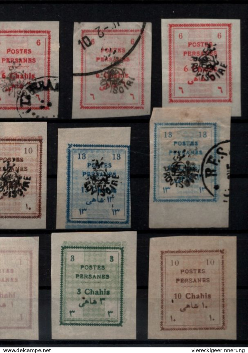 ! 1906 Collection Lot Of 27 Old Stamps From Persia, Persien - Irán