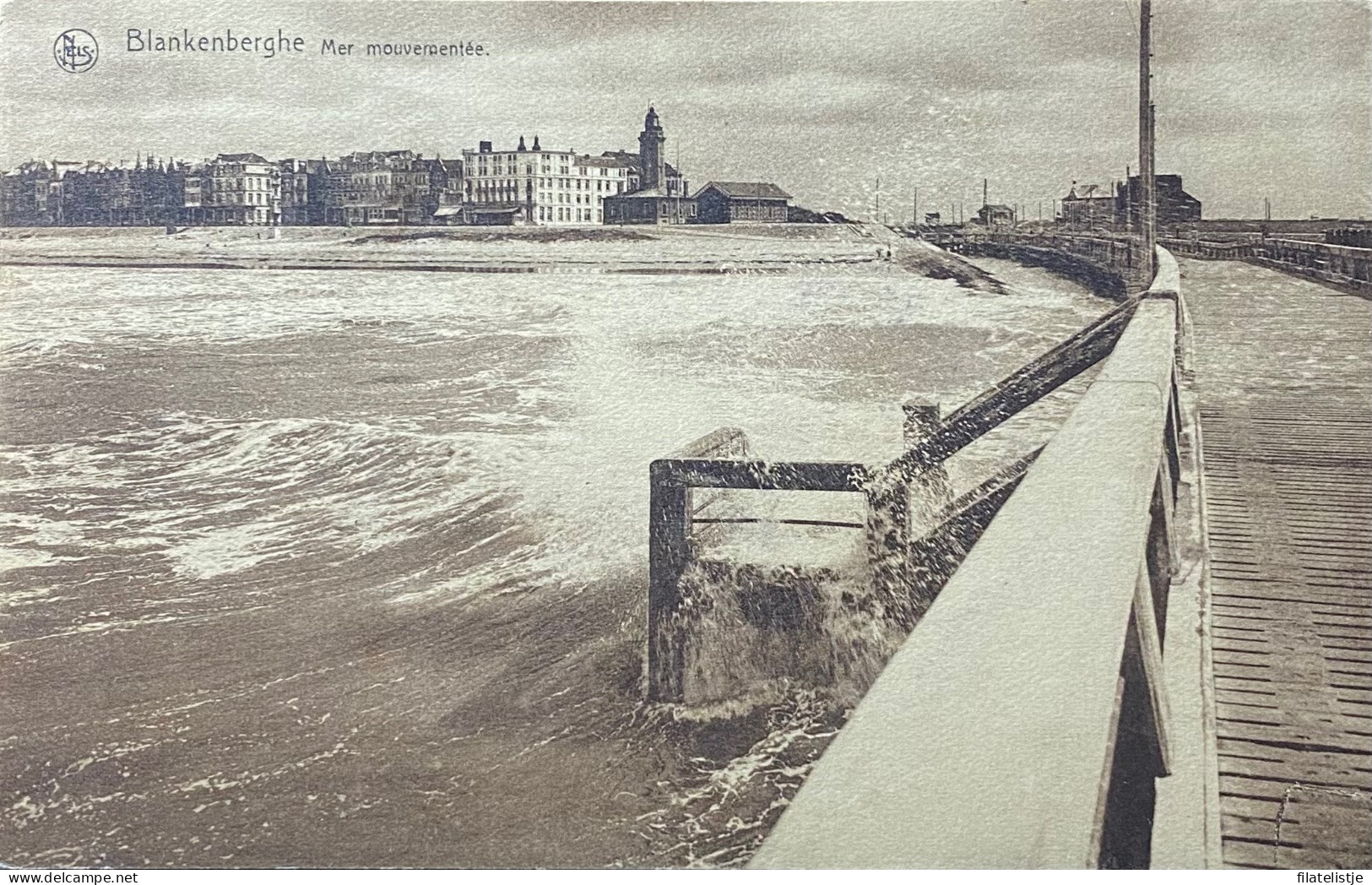 Blankenberge  Storm Aan De Pier - Blankenberge