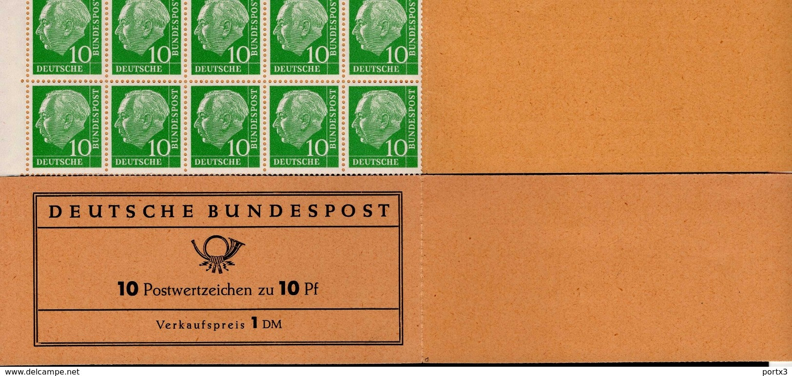 Markenheftchen Bund Postfr. MH 06 D Postfrisch MNH ** (3) - 1951-1970