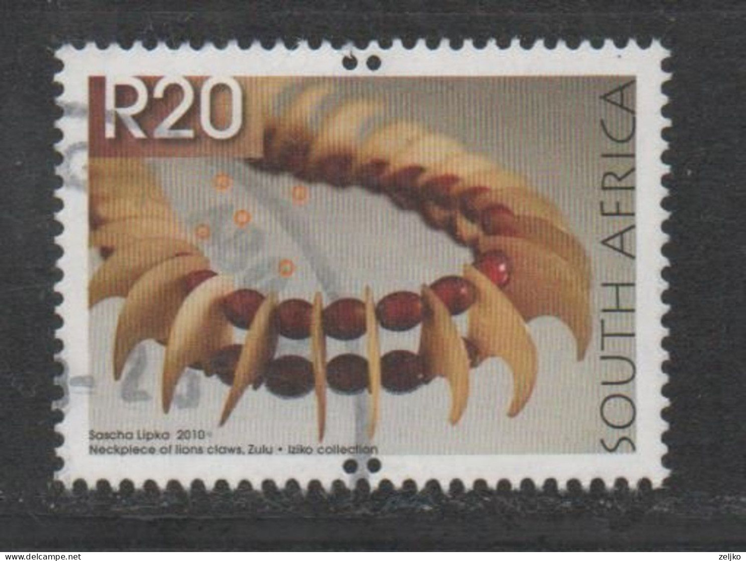 South Africa 2010, Used, Neckpiece, Zulu, (2) - Oblitérés