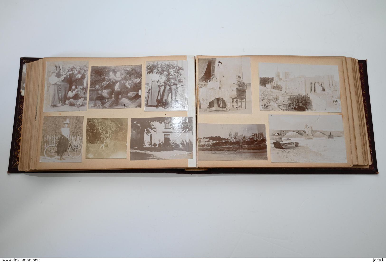 1 Album photo de famille albuminé environ 1900,183 photos