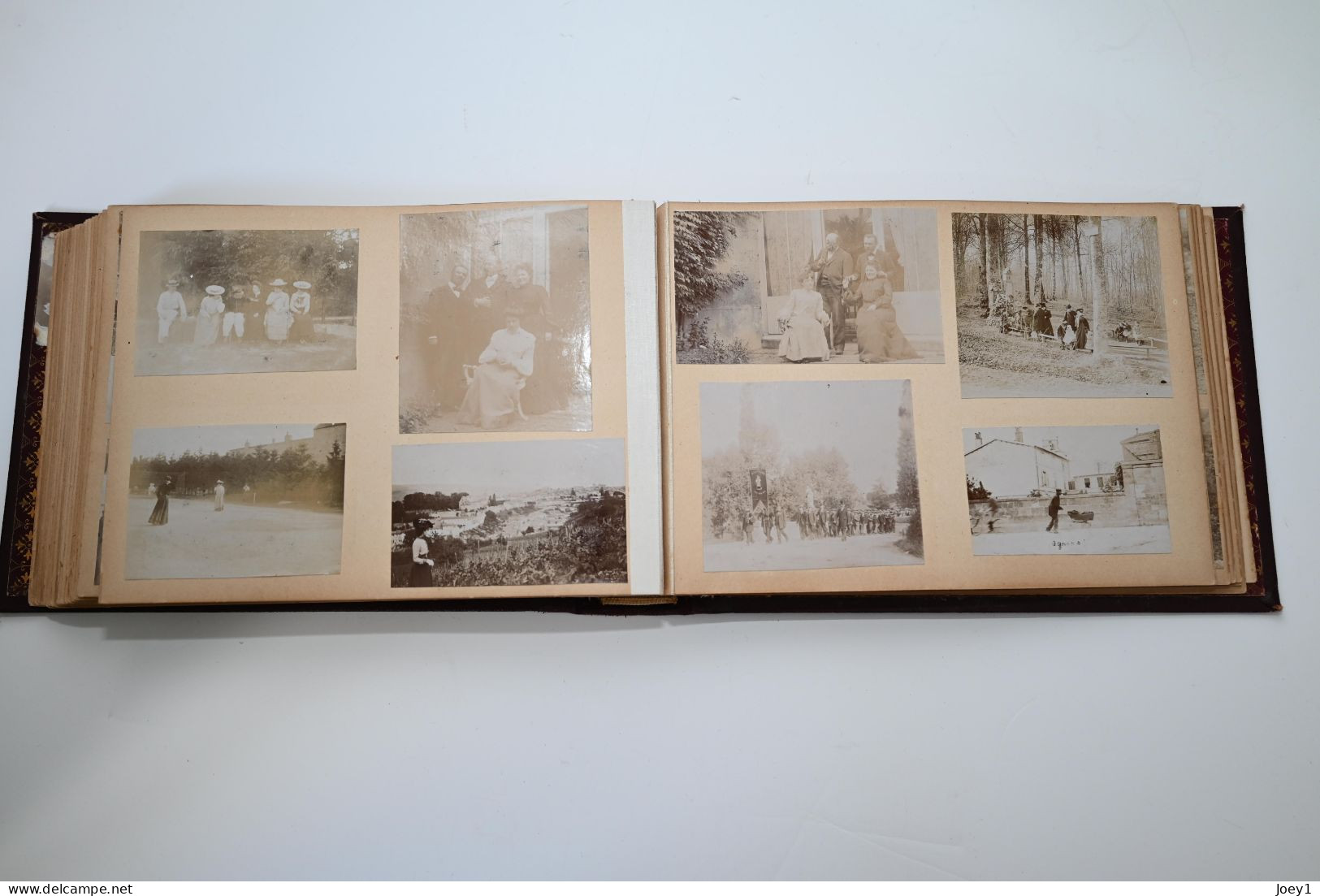 1 Album photo de famille albuminé environ 1900,183 photos