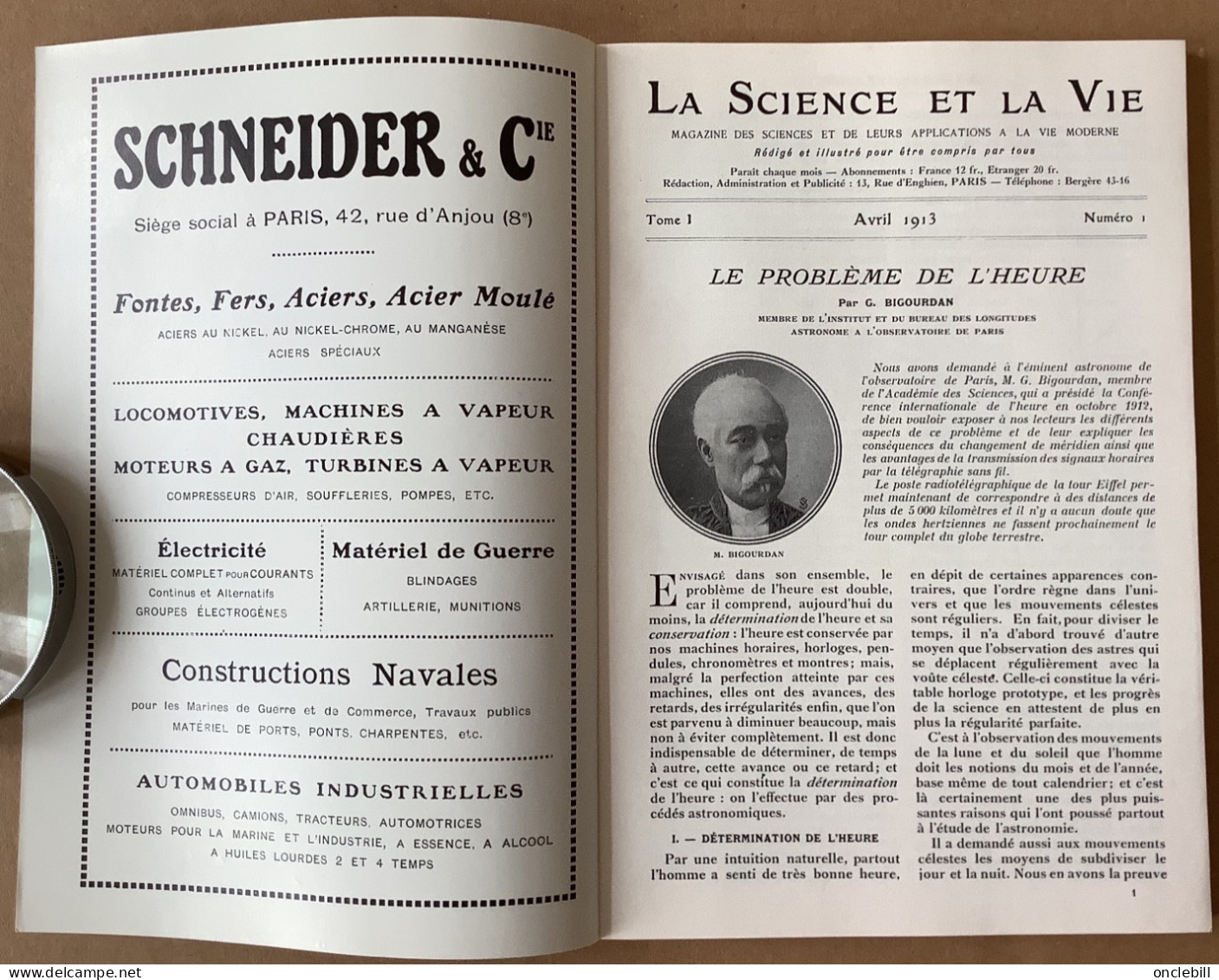LA SCIENCE ET LA VIE N°1 Année 1913 Réédition 1975 Par Science Et Vie état Neuf - Ciencia
