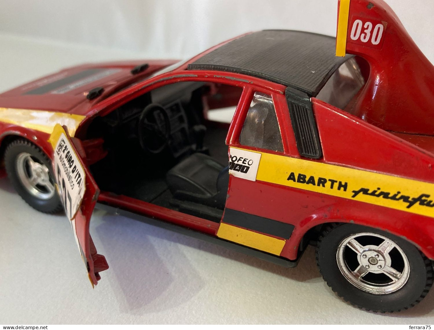 POLISTIL S57 ABARTH PININFARINA 2°GIRO D'ITALIA SCALA 1/25 SENZA SCATOLA. - Sonstige & Ohne Zuordnung