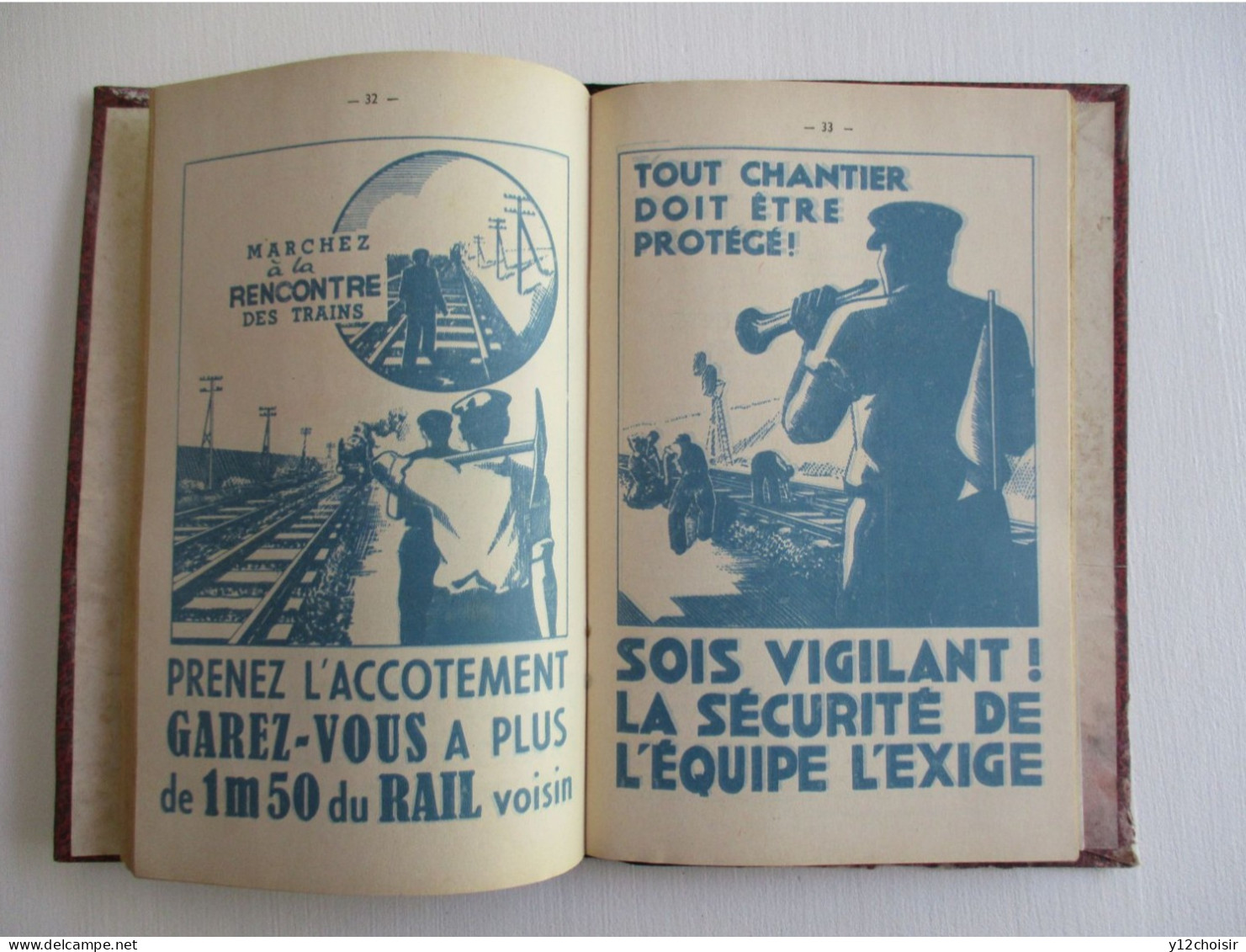 LIVRE SNCF 1947 EXTRAITS DU RÈGLEMENT SÉCURITÉ DU PERSONNEL - SOCIÉTÉ NATIONALE DES CHEMINS DE FER FRANÇAIS - Railway & Tramway