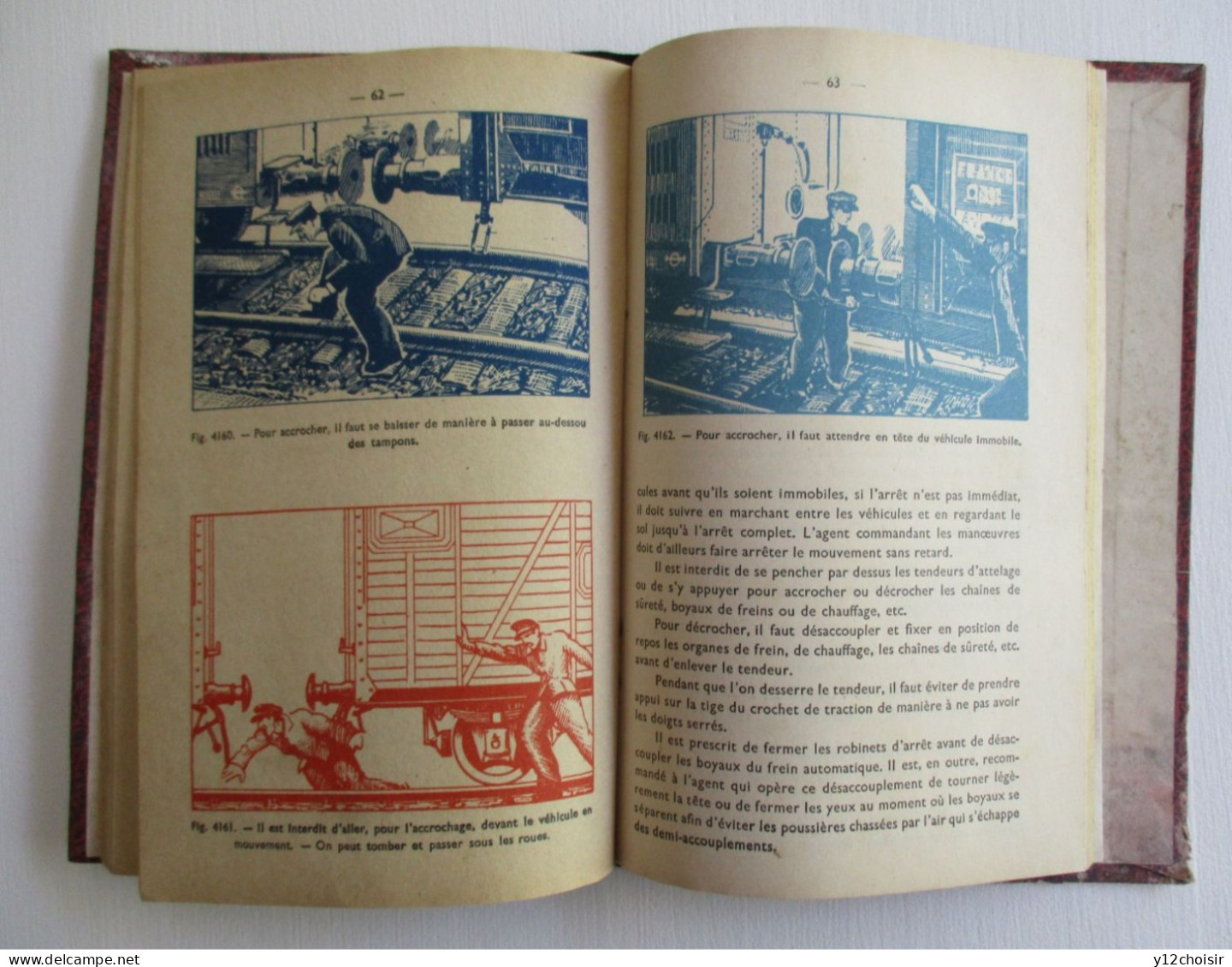 LIVRE SNCF 1947 EXTRAITS DU RÈGLEMENT SÉCURITÉ DU PERSONNEL - SOCIÉTÉ NATIONALE DES CHEMINS DE FER FRANÇAIS