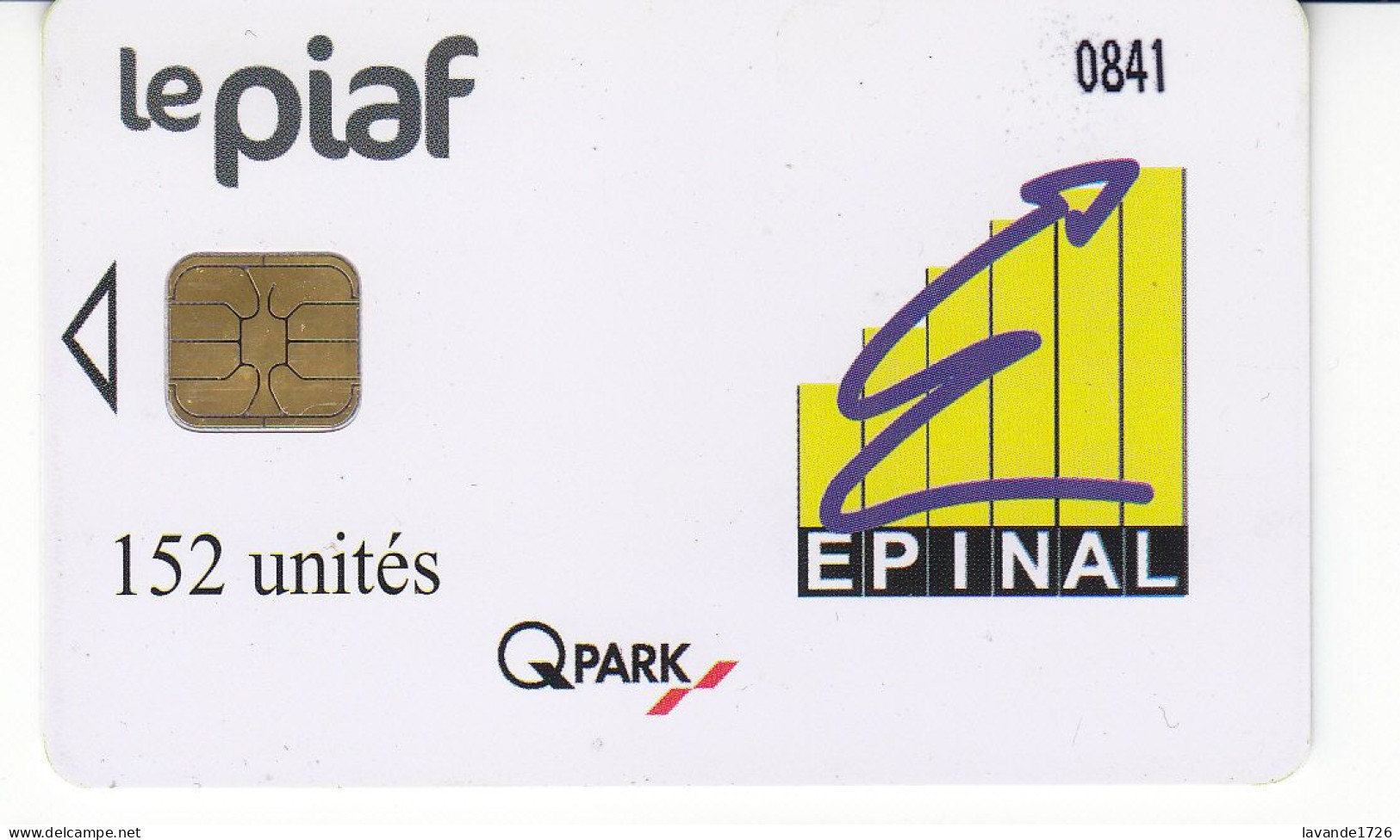 PIAF De EPINAL 152 Unites Date 09.2010     200ex - PIAF Parking Cards
