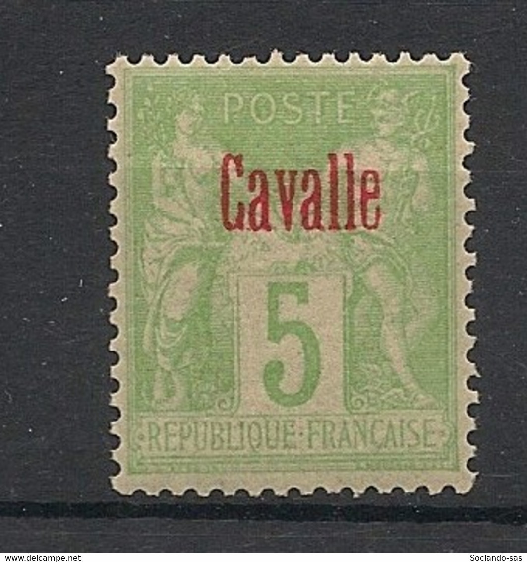 CAVALLE - 1893-1900 - N°Yv. 2 - Type Sage 5c Vert-jaune - Neuf Luxe ** / MNH / Postfrisch - Ongebruikt