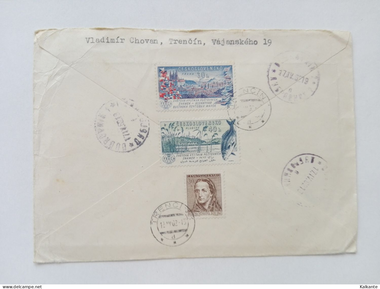 [CZE] - 1962 - Registered Letter From Trencin To Dubrovnik (Jugoslavia) - Lettres & Documents
