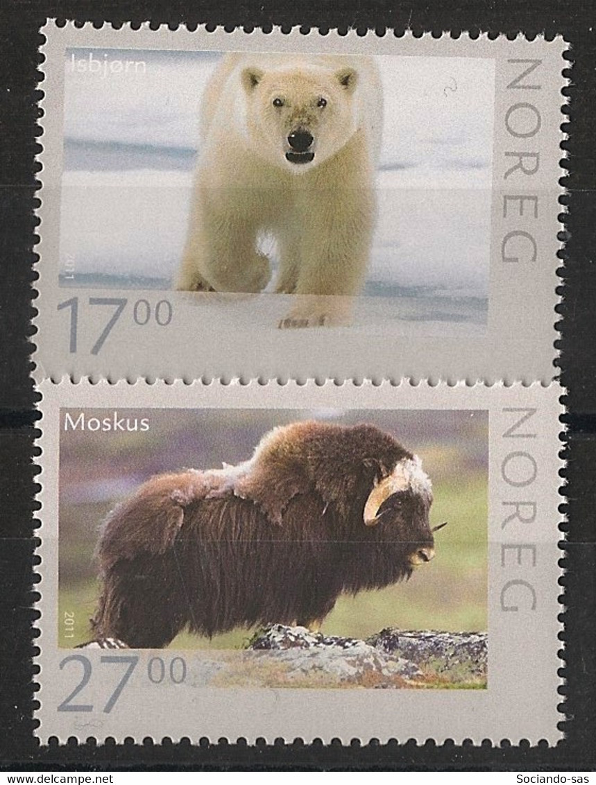 NORWAY - 2011 - N°Yv. 1687 à 1688 - Faune / Ours / Boeuf Musqué - Neuf Luxe ** / MNH / Postfrisch - Neufs
