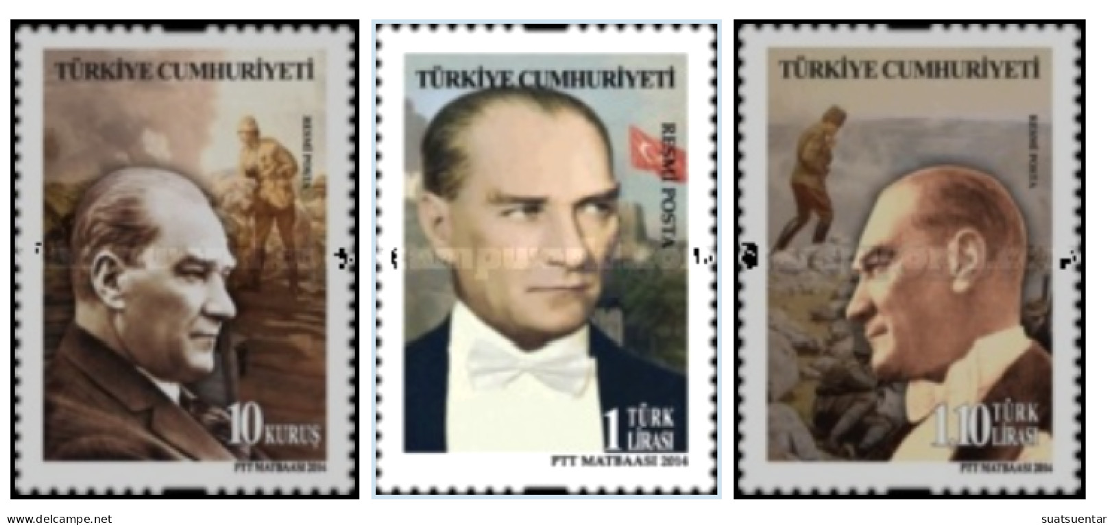 2014 Official Stamps - Ataturk MNH - Timbres De Service