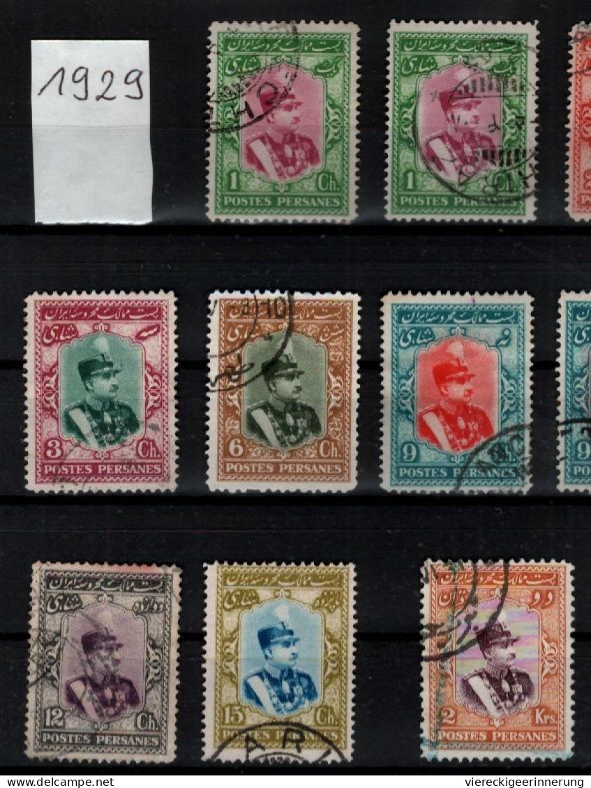 ! 1929 Lot Of 15 Old Stamps From Persia, Persien - Iran