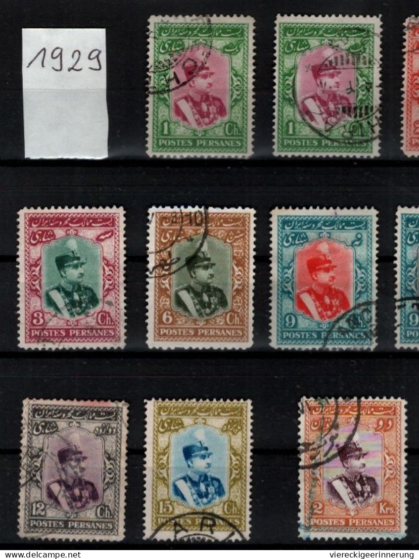 ! 1929 Lot Of 15 Old Stamps From Persia, Persien - Irán