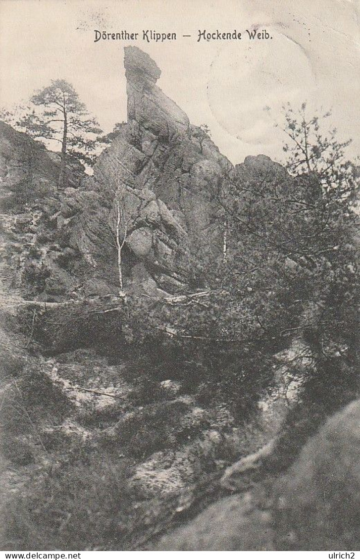 AK Dörenther Klippen - Hockende Weib - 1911 (65518) - Steinfurt