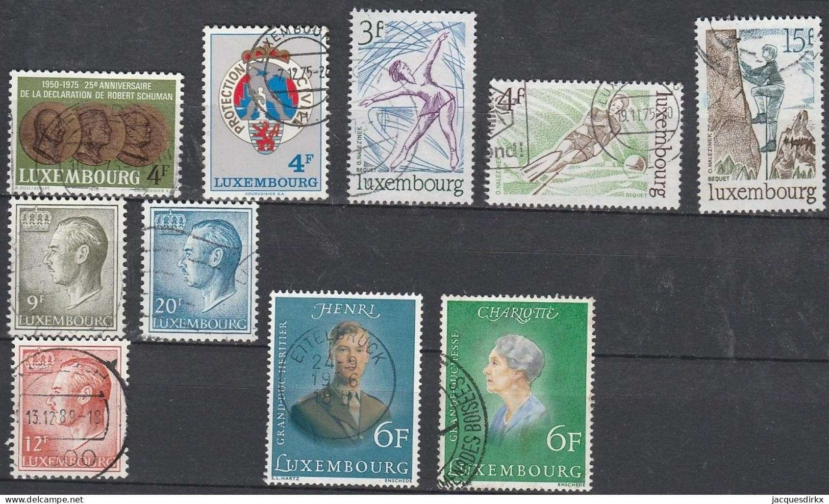 Luxembourg    .   Y&T     .    10 Timbres     .    O     .      Oblitéré - Used Stamps