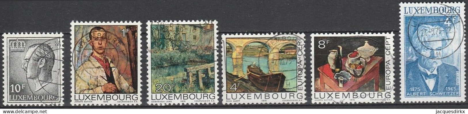 Luxembourg    .   Y&T     .    6  Timbres     .    O     .      Oblitéré - Usados