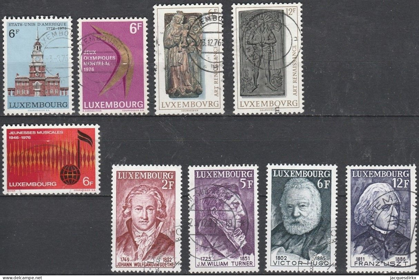 Luxembourg    .   Y&T     .    9  Timbres     .    O     .      Oblitéré - Usati