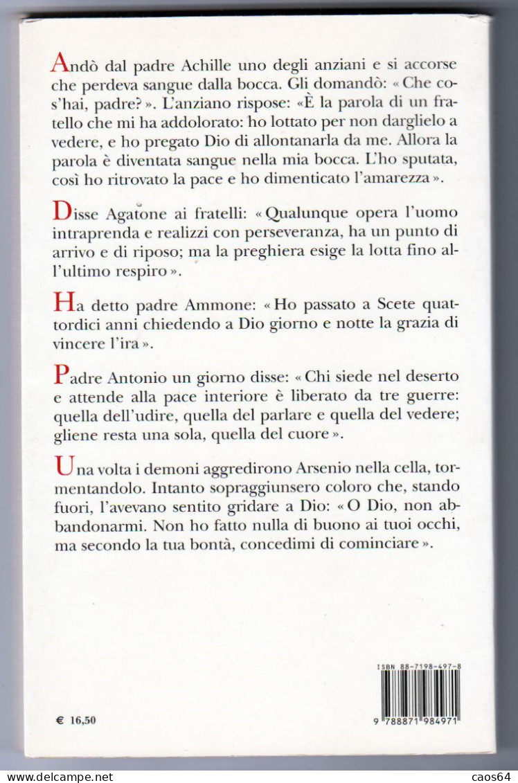 Lotte E Tentazioni Dei Padri Del Deserto Padre Livio Fanzaga Sugarco 2005 - Godsdienst