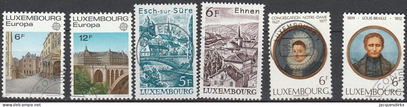 Luxembourg    .   Y&T     .    6  Timbres     .    O     .      Oblitéré - Usati