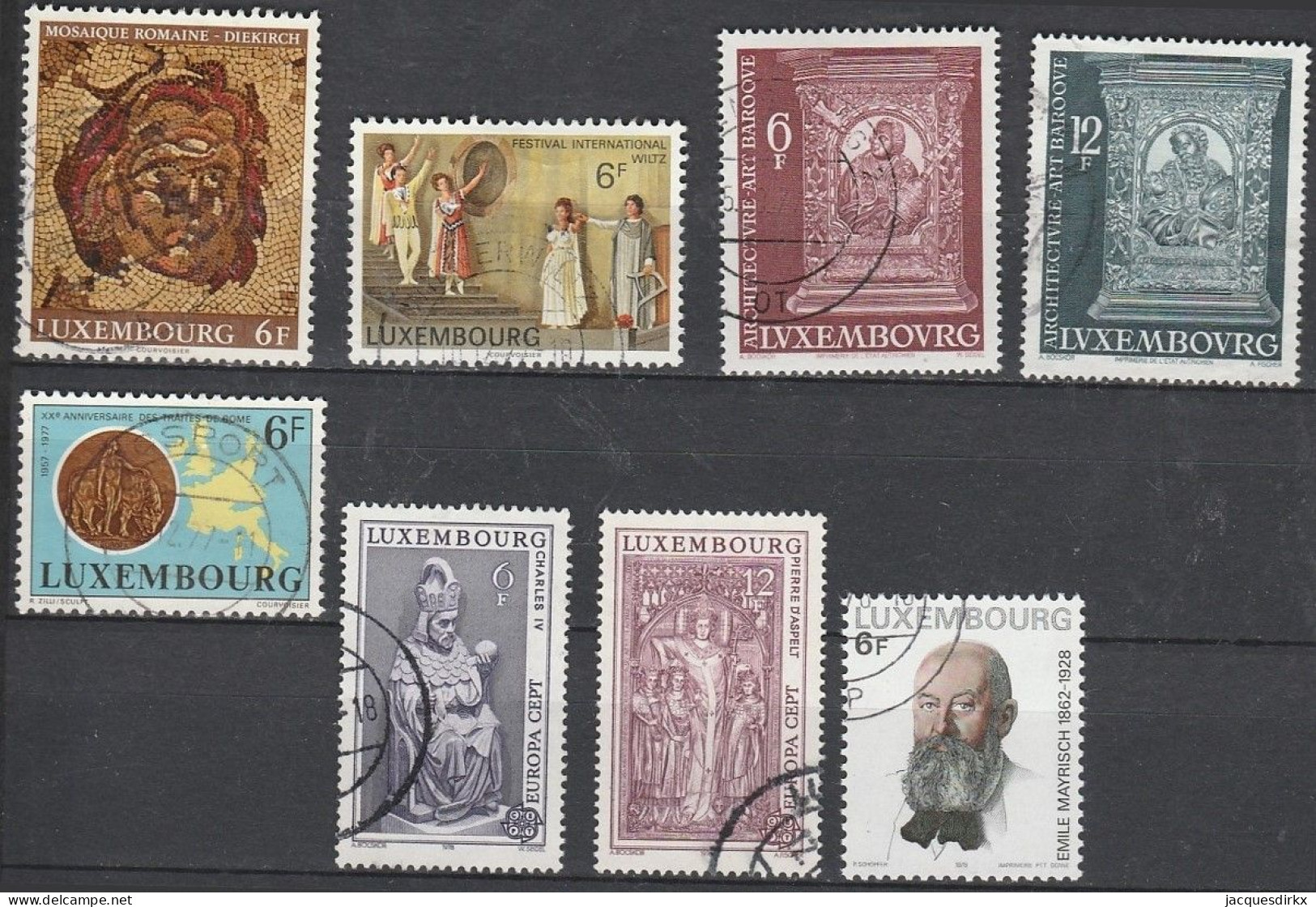 Luxembourg    .   Y&T     .    8  Timbres     .    O     .      Oblitéré - Usati