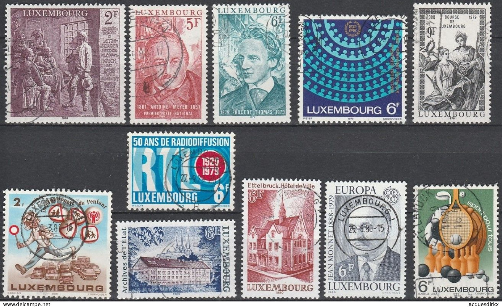 Luxembourg    .   Y&T     .    11  Timbres     .    O     .      Oblitéré - Gebraucht