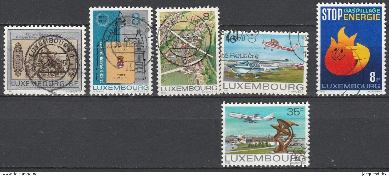 Luxembourg    .   Y&T     .    6  Timbres     .    O     .      Oblitéré - Oblitérés