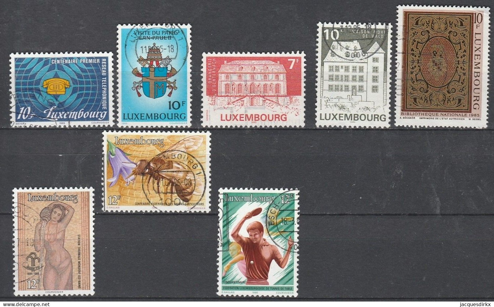 Luxembourg    .   Y&T     .    9  Timbres     .    O     .      Oblitéré - Usados