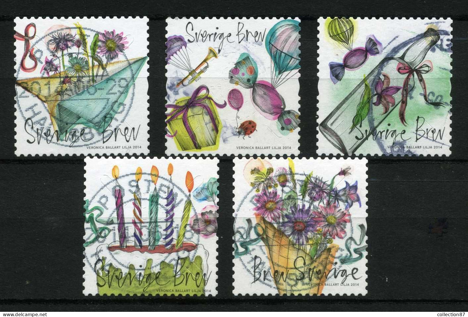 Réf 77 < -- SWEDEN 2014 < Yvert N° 2968 à 2971 Ø Used -- > Festivités De L'Eté - Used Stamps