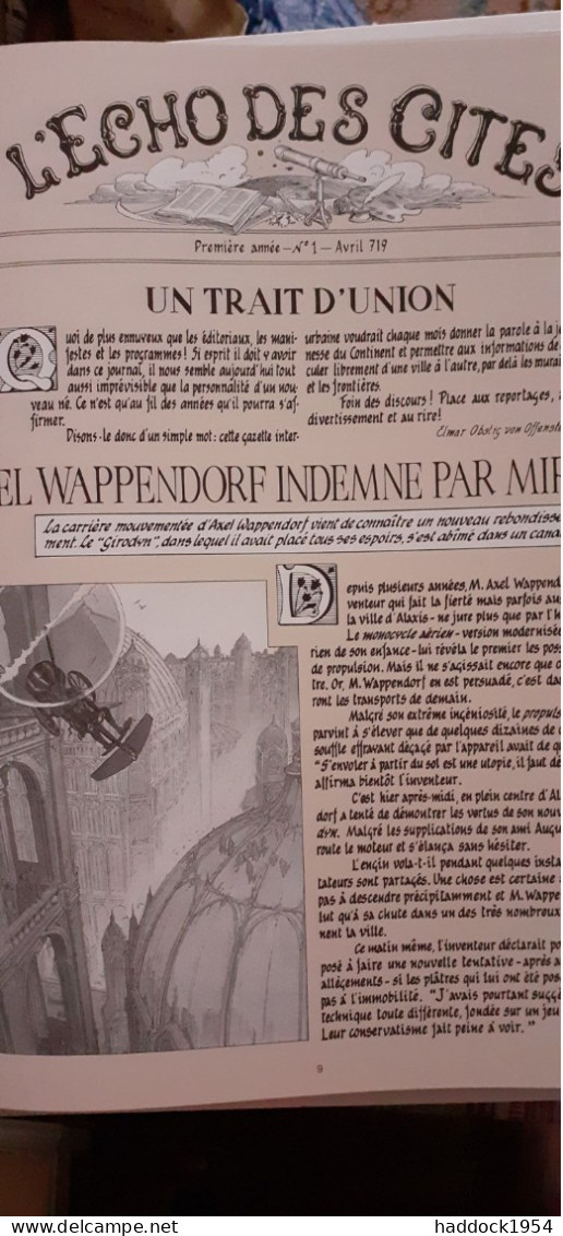 L'écho Des Cités Les Cités Obscures SCHUITEN PEETERS Casterman 1993 - Cités Obscures, Les