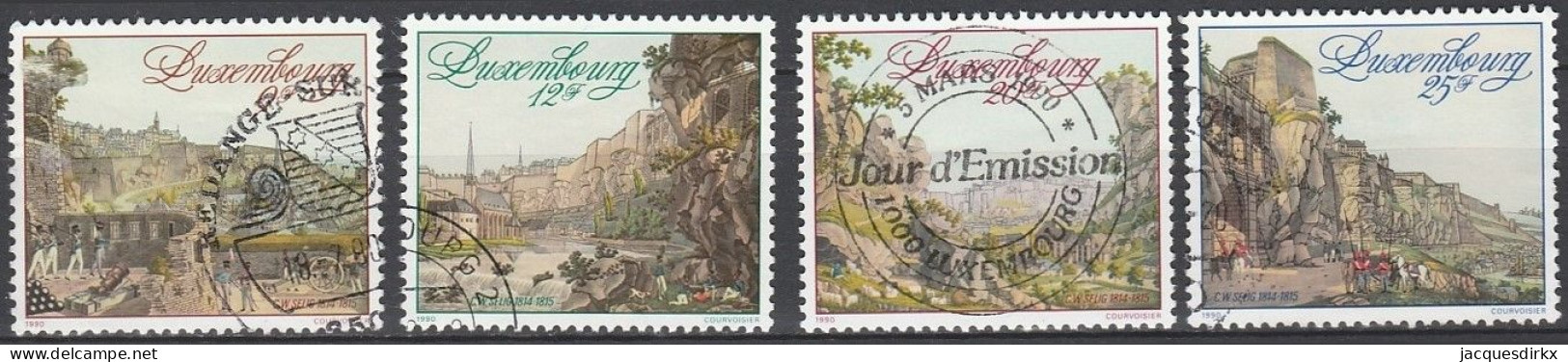 Luxembourg    .   Y&T     .    1186/1189     .    O     .      Oblitéré - Usados