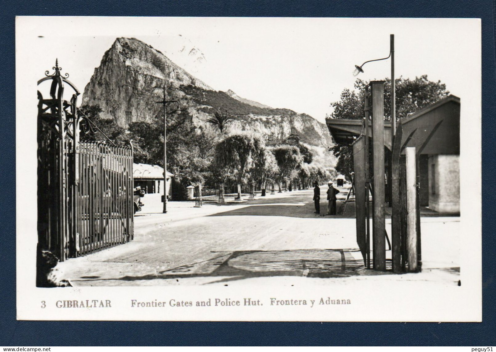 Gibraltar. Le Rocher, La Frontière Et La Douane. 1956 - Gibraltar